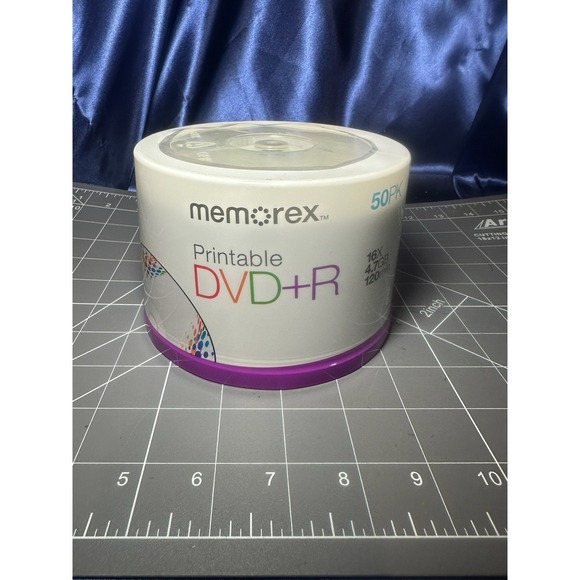 Memorex Other - Memorex DVD+R 4.7GB 16X 50PK Printable Recordable Spindle/Cake Box